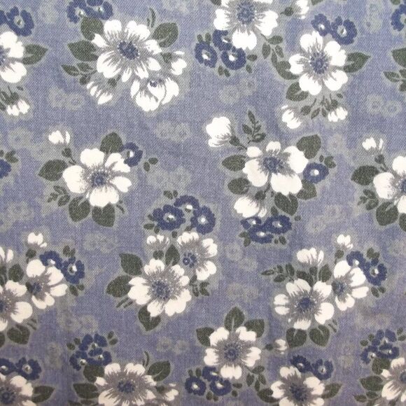 ROUTE 66 Denim Shirt-Jacket, S, Blue Floral, Accent collar, Long sleeve, Buttons - Picture 9 of 12